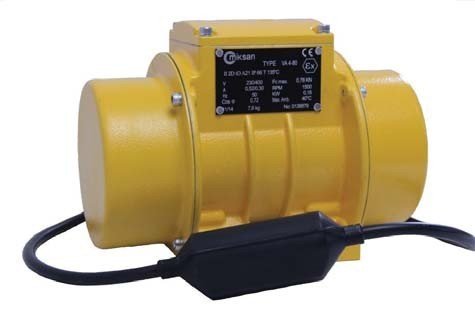 Vibrationsmotor 230 V, 2-polig 3000rpm 3